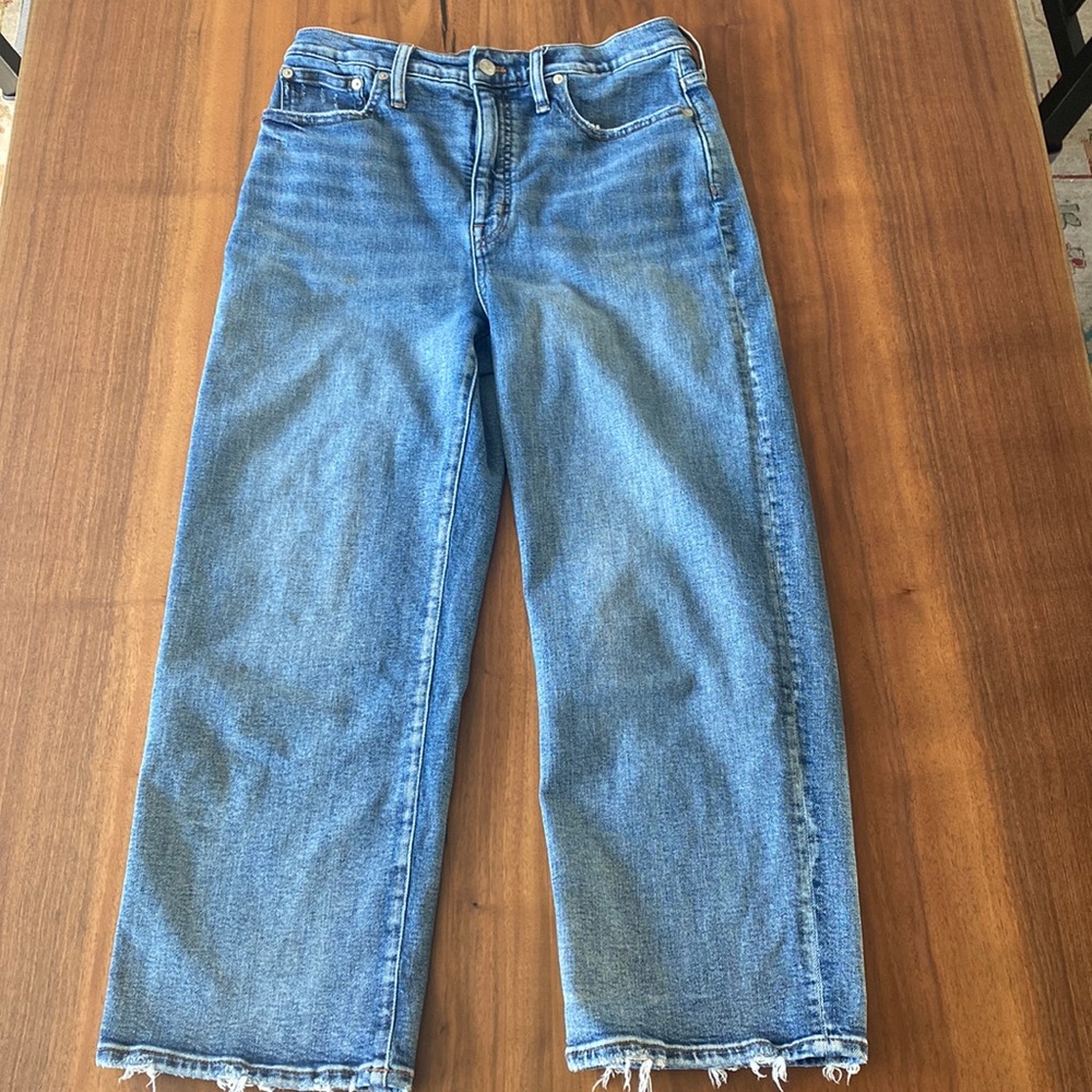 Madewell wide leg crop jeans 29